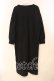 画像2: axes femme / 裏起毛素材カットワンピース M クロ O-25-12-29-067-AX-OP-IG-OS (2)