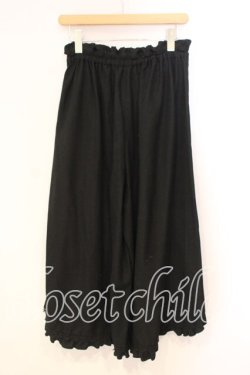 画像2: axes femme / 裾レースワイドパンツ  クロ O-25-12-29-074-AX-PA-IG-OS