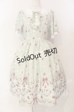 画像1: axes femme Kawaii / ベリーフィールズワンピース M グリーン O-25-12-29-006-AX-OP-OW-OS