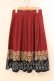画像1: axes femme / バイカラーレース使いスカート  ワイン×クロ O-25-12-29-075-AX-SK-IG-OS (1)