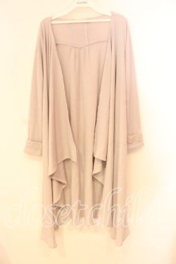 画像1: axes femme / 後ろレースアップトッパーカーディガン  グレー O-25-12-29-081-AX-TO-IG-OS