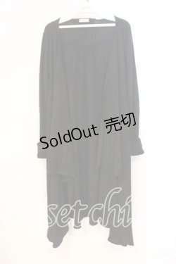 画像1: axes femme / 後ろレースアップトッパーカーディガン  クロ O-25-12-29-082-AX-TO-IG-ZT510