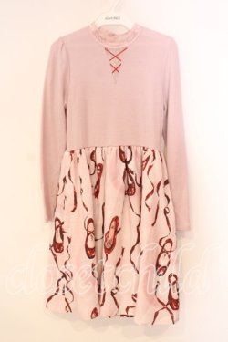 画像1: MILK / レッドシューズワンピース  ベビーピンク O-25-12-29-084-ML-OP-OW-OS