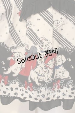 画像3: axes femme kawaii / 101匹わんちゃん/ワンピース M シロ×クロ O-25-12-29-007-AX-OP-OW-OS