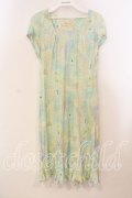 Franche Lippee / 総柄カットワンピース M グリーン O-25-12-29-014-LO-OP-OW-OS