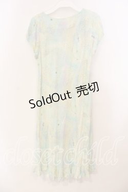 画像2: Franche Lippee / 総柄カットワンピース M グリーン O-25-12-29-014-LO-OP-OW-OS