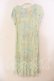 画像2: Franche Lippee / 総柄カットワンピース M グリーン O-25-12-29-014-LO-OP-OW-OS (2)
