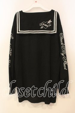 画像3: LISTEN FLAVOR / ハートベアセーラートップス F ブラック O-25-12-29-022-PU-TO-OW-OS