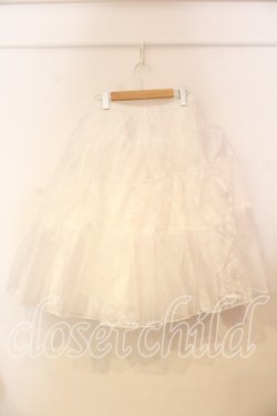 画像3: axes femme kawaii / ミディオーガンジーパニエ M シロ O-25-12-29-023-AX-SK-OW-OS