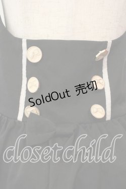 画像2: Amavel / リボンボタンスペンダースカート  ブラック O-25-12-29-003-CA-SK-IG-OS