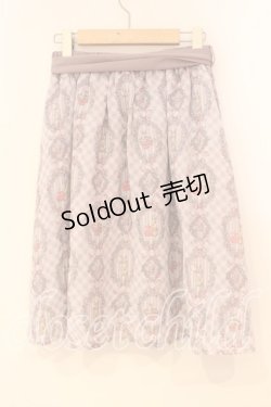 画像2: axes femme POETIQUE / ウサギ柄スカート M ラベンダー O-25-12-29-029-AX-SK-OW-OS