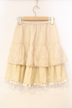 画像2: Emily Temple cute / ラメチュール切り替え水玉スカート  アイボリー O-25-12-29-030-ET-SK-OW-OS