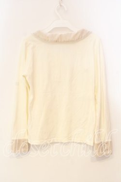 画像3: Emily Temple cute / ラメベロア付カットソーブラウス  アイボリー O-25-12-29-034-ET-TO-OW-OS