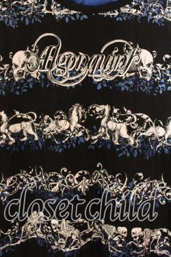 画像2: ALGONQUINS / スカルボーダーロングタンクトップ  ブラック×ブルー×ホワイト O-25-12-30-043-AL-TO-IG-OS