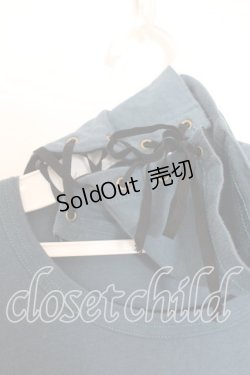 画像2: PEACE NOW / カットハイネックカットソー  ターコイズ O-25-12-30-049-PU-TO-IG-OS