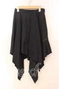 PEACE NOW / /ランダムカットスカート  ブラック O-25-12-30-052-PU-SK-IG-OS