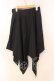 画像2: PEACE NOW / /ランダムカットスカート  ブラック O-25-12-30-052-PU-SK-IG-OS (2)
