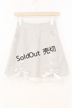 画像1: Secret Honey / フロントレースアップスカート  グレー ヘリンボーン O-25-12-30-056-CA-SK-IG-OS