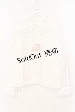 画像1: m petit by misako / AM マルエリフリルブラウス M シロ O-25-12-30-057-LO-BL-OW-OS