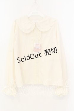 画像1: m petit by misako / AM マルエリフリルブラウス M アイボリー O-25-12-30-059-LO-BL-OW-OS