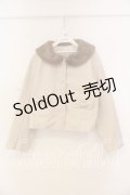 m petit by misako / ファー襟ショートコート M ベージュ O-25-12-30-061-LO-CO-OW-OS
