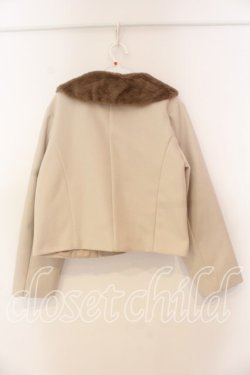 画像2: m petit by misako / ファー襟ショートコート M ベージュ O-25-12-30-061-LO-CO-OW-OS