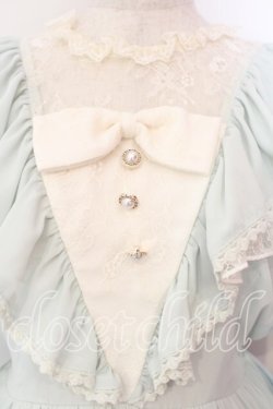 画像2: axes femme kawaii / ヴィンテージシフォンワンピース  ミント O-25-12-30-064-AX-OP-IG-OS