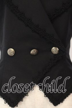 画像2: ALICE and the PIRATES / トリノットベスト  ブラック O-25-12-30-065-PA-TO-IG-OS