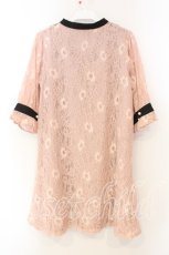画像2: Swankiss / ヨーク切り替えレースワンピース F ピンク O-25-12-30-070-CA-OP-OW-ZT356 (2)