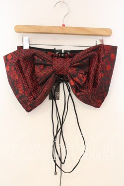 画像1: Qutie Frash / リボン帯コルセット  レッドA O-25-12-30-071-QU-TO-OW-OS
