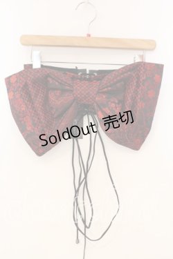 画像1: Qutie Frash / リボン帯コルセット  レッドA O-25-12-30-071-QU-TO-OW-OS