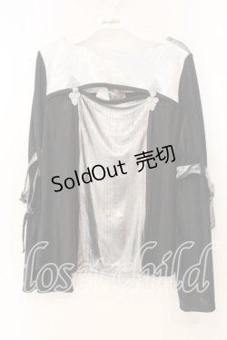 画像1: Qutie Frash / 胸開きカットソー  シルバー O-25-12-30-074-QU-TO-OW-ZI