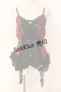画像1: Qutie Frash / コルセットキャミ  レッド O-25-12-30-076-QU-TO-OW-OS