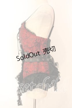 画像3: Qutie Frash / コルセットキャミ  レッド O-25-12-30-076-QU-TO-OW-OS