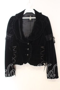 画像1: BPN / スピンドルベロアジャケット M ブラック O-25-12-30-077-GO-JA-IG-OS