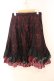 画像1: BPN / ヘムレーススカート M ワイン×ブラック O-25-12-30-078-GO-SK-IG-OS (1)