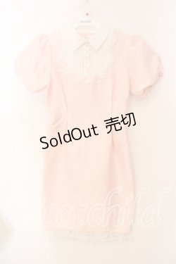 画像1: Swankiss / ハートジャガードタイトワンピース F ピンクｘシロ O-25-12-30-007-CA-OP-YM-ZT360