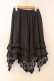 画像1: BPN / イレヘムフレアーフリルスカート M チャコール O-25-12-30-079-GO-SK-IG-OS (1)