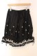 画像1: BPN / 王冠刺繍ドロワーズ M ブラック×ホワイト O-25-12-30-081-GO-PA-IG-OS (1)
