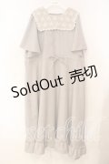 m petit by misako / レースセーラーワンピース 3L グレー O-25-12-30-087-LO-OP-OW-OS