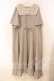 画像1: m petit by misako / レースセーラーワンピース 3L グレー O-25-12-30-087-LO-OP-OW-OS (1)
