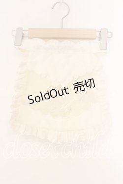 画像1: with PUJI（海外ロリータブランド） / 刺繍エプロン  キナリ O-25-12-30-092-PU-PA-OW-OS