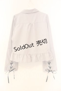 画像3: axes femme POETIQUE / レースアップデザインブラウス M グレー O-25-12-30-093-AX-BL-OW-OS