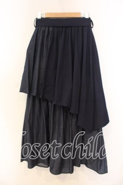 画像2: axes femme / アシメティアードロングスカート F インディゴ O-25-12-30-100-AX-SK-OW-OS