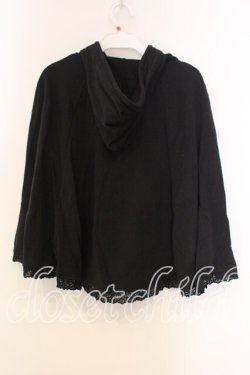 画像2: axes femme / ケープ風ZIPパーカー M クロ O-25-12-30-103-AX-TO-OW-OS