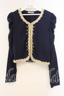 画像1: axes femme / ナポレオン風カーデ M ネイビー O-25-12-30-105-AX-TO-OW-OS