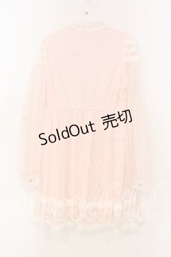 画像4: Swankiss / 総レース長袖ワンピース F ピンク O-25-12-30-008-CA-OP-YM-OS