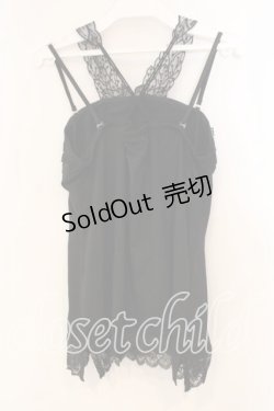 画像2: axes femme / スパンコールホルターキャミソール M クロ O-25-12-30-106-AX-TO-OW-OS