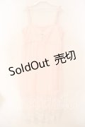 Swankiss / 重ねシフォンレースアップワンピース  ピンク O-25-12-30-009-CA-OP-YM-OS