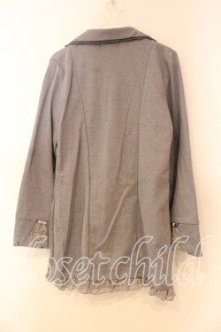 画像2: axes femme / Wボタンロングテーラーカーディガン M グレー O-25-12-30-112-AX-TO-OW-OS